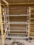 WHITE 4' BREAD CART