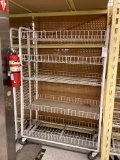 WHITE 4' BREAD CART