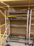 WHITE 4' BREAD CART