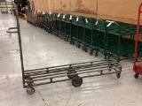 GREEN 6 WHEEL STOCKING CART
