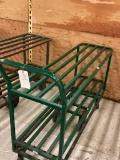 GREEN 6 WHEEL TWO DECK STOCKING CART