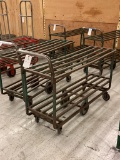GREEN 6 WHEEL TWO DECK STOCKING CART