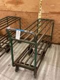 GREEN 6 WHEEL TWO DECK STOCKING CART