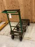 6 WHEEL GREEN STOCKING CART