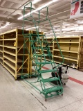 8 STEP GREEN STOCKING LADDER