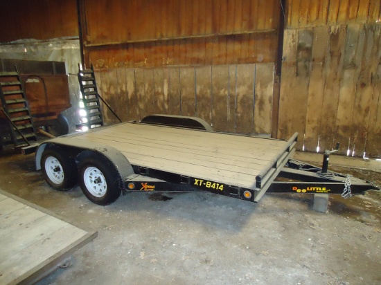 Doo Little Xtreme 7x14 trailer, beavertail, ramps, 2 axel, model XT8414