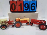 3 Plastic tractors