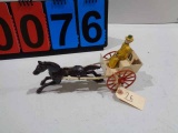 metal/cast iron single-horse cart