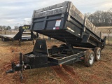 2016 Leonard 12ft Tandem Axel Dump Trailer