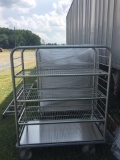 Stainless Steel Rolling Cart 58w x 48h x 21d
