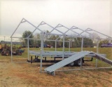 26' x 24' x 12' Center Steel Building Frame