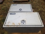 Two Metal Tool Boxes for Truck Beds