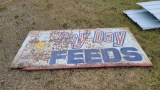 Pay Day Feeds 8ft x 4ft Metal Sign