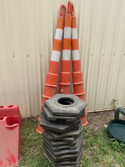 Traffic Cones with Bases