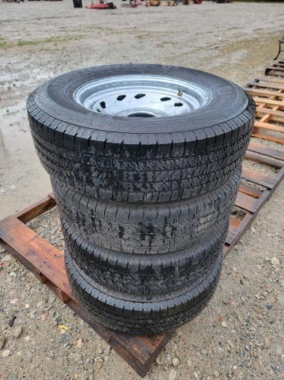 (4) LT225/75R16 (6 Lug) Tires