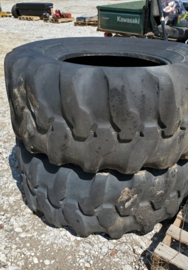 Two R4 19.5L-24 Tires