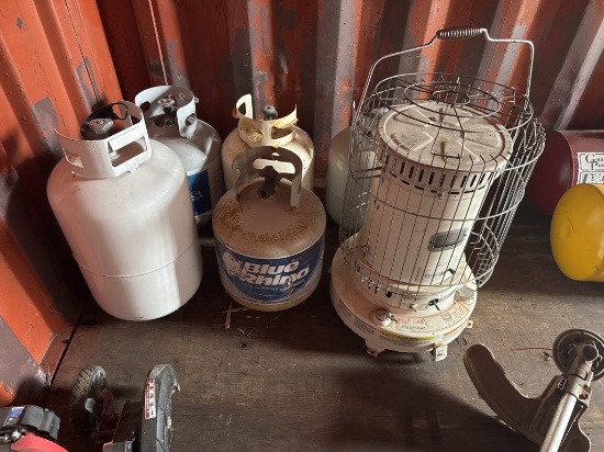 Propane Tanks And Kerosene Heater