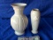 2 lenox floral vases