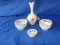 4 pieces - Lenox vase- two bowls- ring holder