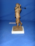 Bronze golfer