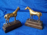 Armor bronze horse bookends