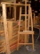 Pallet of wood easel's and wood stanchion's