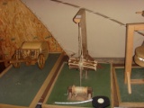 Da Vinci machine model - winch and pulley