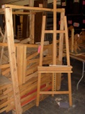Pallet of wood easel's and wood stanchion's