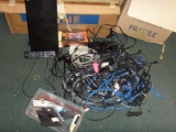 Electrical Cords 2 Routers Netgear And D-link Blu-ray Player Remotes