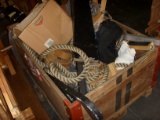 Crate Miscellaneous Wood Parts / rope / assorted