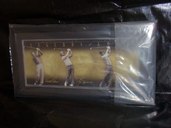 Arnold Jack and Tiger: Legends of Golf Photo Montage - Framed