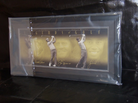 Arnold Jack and Tiger: Legends of Golf Photo Montage - Framed