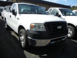 2008 FORD F150 TRUCK, 137,612+ mi,  V8 GAS, AUTOMATIC, PS, AC S# 1FTRF12W58