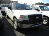 2008 FORD F150 TRUCK, 123,602+ mi,  V8 GAS, AUTOMATIC, PS, AC S# 1FTRF12W98