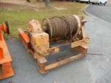 1953 SHOPBUILT DOUBLE DRUM HOIST/WINCH,  FORD DIESEL POWERED, (2) COMPLETE