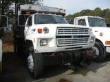 1989 FORD FT900 DUMP TRUCK, 386,540+ mi,  FORD DIESEL, 9-SPEED, TWIN SCREW