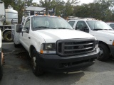 2002 FORD F350 SERVICE TRUCK, 240,929+ mi,  V10 GAS, AUTOMATIC, PS, AC S# 1