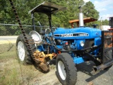 1993 FORD 3930 WHEEL TRACTOR, 5,453 hrs,  42 PTO HP, WITH SICKLE MOWER S# B
