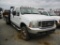 1999 FORD F350 FLATBED TRUCK, 213K+ mi,  CREW CAB, 4X4, POWERSTROKE DIESEL,