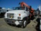 2002 CHEVROLET C6500 FLATBED TRUCK, 76K+ mi,  CAT 3126 DIESEL, 6 SPEED, SIN