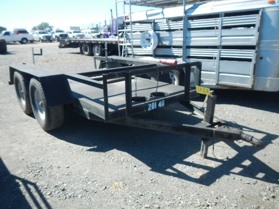 HOMEMADE TRAILER,  6X12, TANDEM AXLE, S# N/A