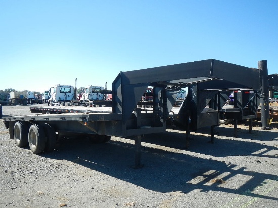 2015 SHOPBUILT EQUIPMENT TRAILER,  GOOSENECK, 18', TANDEM AXLE, DUAL WHEELS