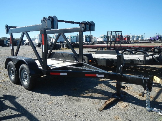 R & R DUAL REEL TRAILER,  TANDEM 6,000 LB AXLE, 16" AXLE, PINTLE HITCH, S#