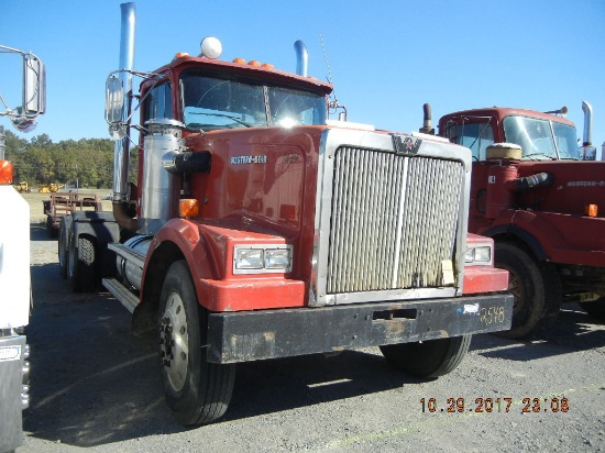 1994 WESTERN STAR TRUCK TRACTOR,  DAY CAB, CAT 3406 DIESEL, EATON 15-SPEED,