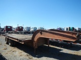 1979 PHALAN TDAG20 LOWBOY TILT DECK TRAILER,  43360/50000 GVWR, TANDEM DUAL