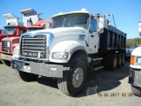 2010 MACK GU713 DUMP TRUCK, 85K mi,  GRANITE TRI AXLE, MACK M17 DIESEL, MAC