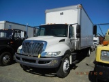 2007 INTERNATIONAL 4300 BOX TRUCK,  DT466 DIESEL, 6-SPEED, SINGLE AXLE, SPR