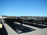 1996 HOMEMADE STRAIGHT DECK TRAILER,  48', SPREAD AXLE, 24.5 TIRES ON HUB P