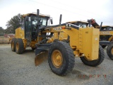 2011 JOHN DEERE 770GP GRADER, 6,921+ hrs,  CAB, AC, FRONT PUSH BLOCK, REAR