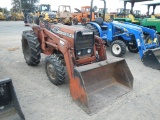 MASSEY FERGUSON 210-4 WHEEL TRACTOR,  4X4, DIESEL, MF FRONT END LOADER, WIT